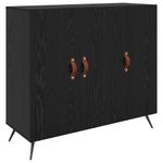 Casa si Gradina - Mobilier - Comode si corpuri - Comode - Bufet Negru 90 x 34 x 80 cm Lemn compozit - Infinity.ro