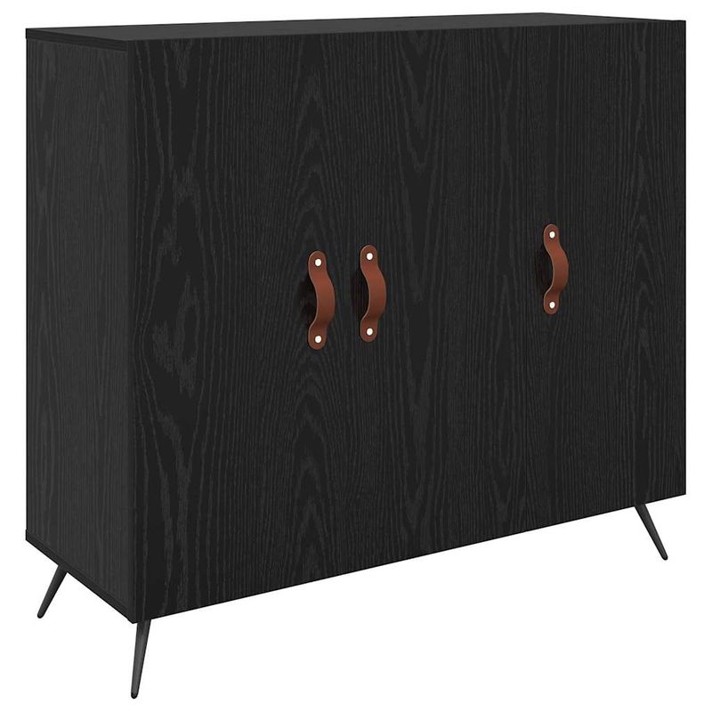 Casa si Gradina - Mobilier - Comode si corpuri - Comode - Bufet Negru 90 x 34 x 80 cm Lemn compozit - Infinity.ro