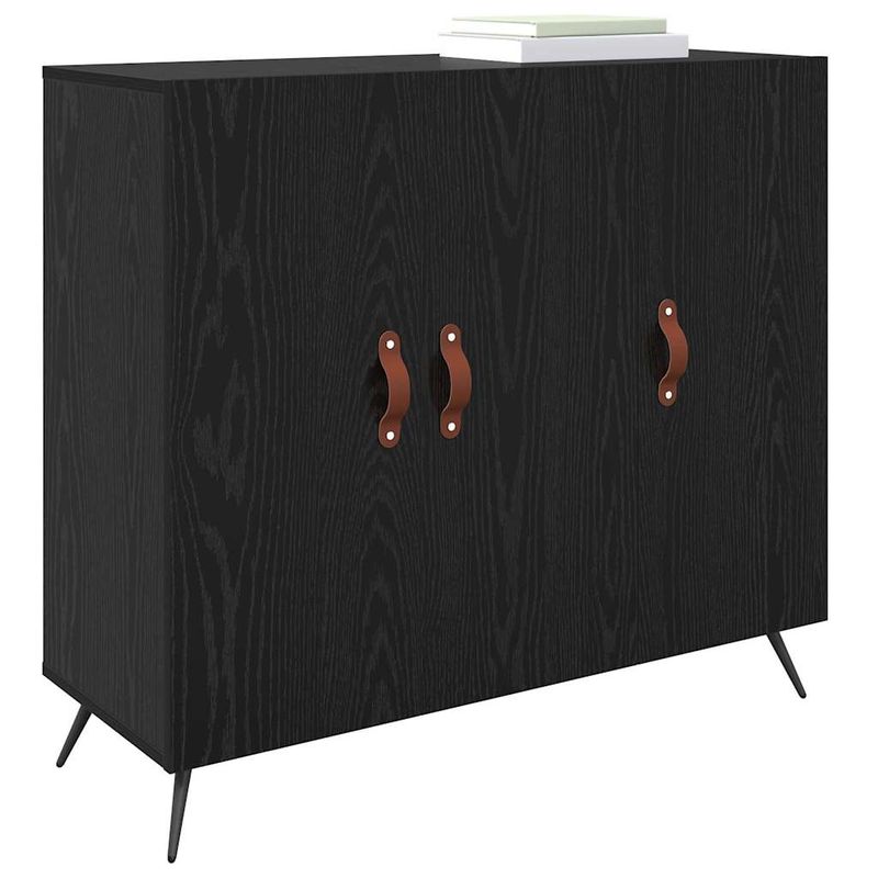 Casa si Gradina - Mobilier - Comode si corpuri - Comode - Bufet Negru 90 x 34 x 80 cm Lemn compozit - Infinity.ro
