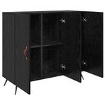 Casa si Gradina - Mobilier - Comode si corpuri - Comode - Bufet Negru 90 x 34 x 80 cm Lemn compozit - Infinity.ro