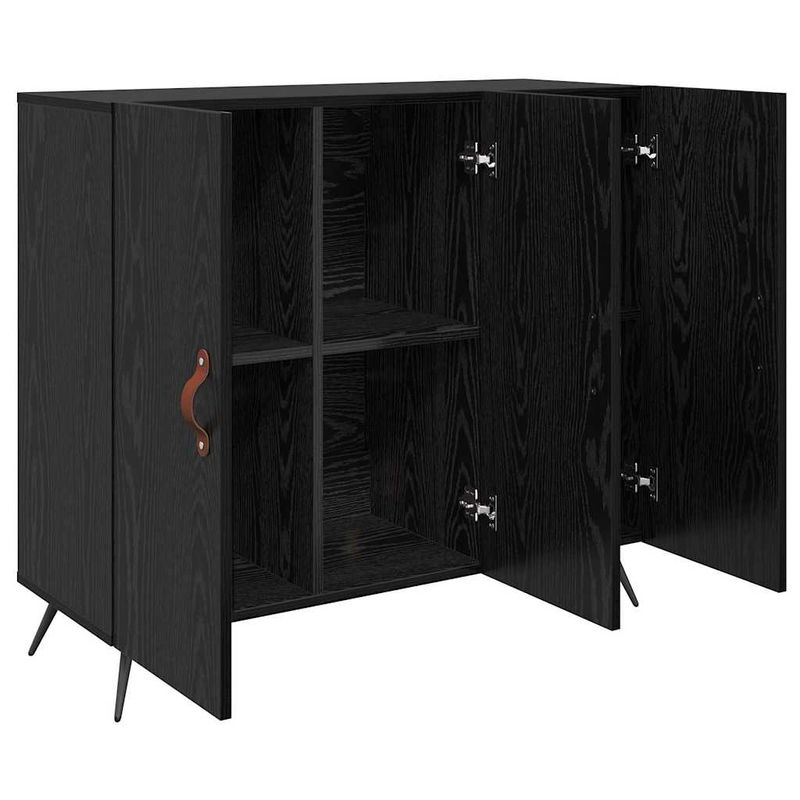 Casa si Gradina - Mobilier - Comode si corpuri - Comode - Bufet Negru 90 x 34 x 80 cm Lemn compozit - Infinity.ro