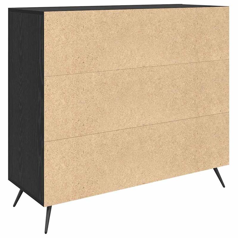 Casa si Gradina - Mobilier - Comode si corpuri - Comode - Bufet Negru 90 x 34 x 80 cm Lemn compozit - Infinity.ro