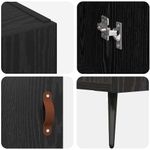 Casa si Gradina - Mobilier - Comode si corpuri - Comode - Bufet Negru 90 x 34 x 80 cm Lemn compozit - Infinity.ro