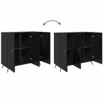 Casa si Gradina - Mobilier - Comode si corpuri - Comode - Bufet Negru 90 x 34 x 80 cm Lemn compozit - Infinity.ro