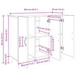 Casa si Gradina - Mobilier - Comode si corpuri - Comode - Bufet Negru 90 x 34 x 80 cm Lemn compozit - Infinity.ro