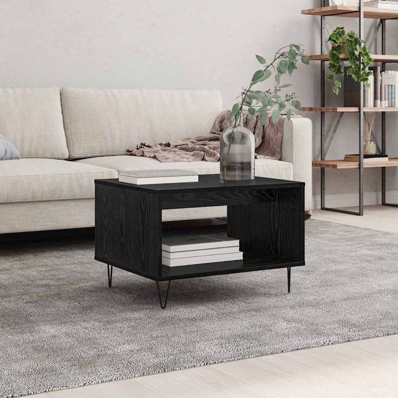 Casa si Gradina - Mobilier - Mese si birouri - Masute de cafea - Masa de cafea Stejar negru 60 x 50 x 40 cm Lemn compozit - Infinity.ro