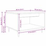 Casa si Gradina - Mobilier - Mese si birouri - Masute de cafea - Masa de cafea Stejar negru 60 x 50 x 40 cm Lemn compozit - Infinity.ro