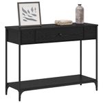 Casa si Gradina - Mobilier - Comode si corpuri - Console - Masa de consola Stejar negru 100 x 34.5 x 75 cm Lemn compozit - Infinity.ro