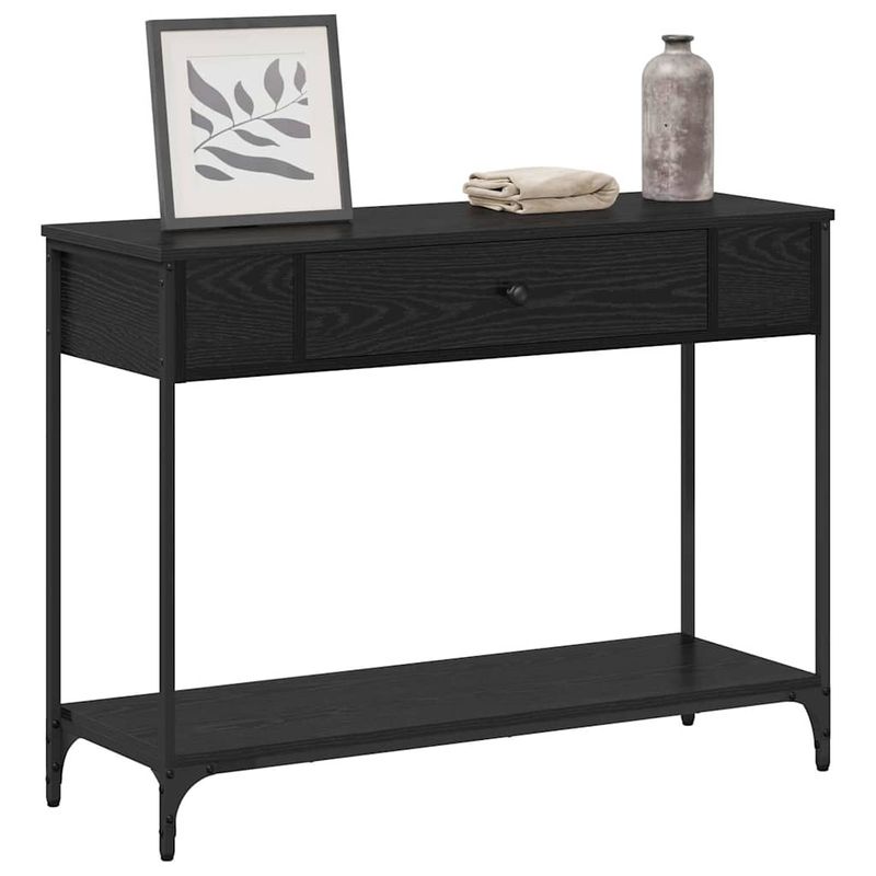 Casa si Gradina - Mobilier - Comode si corpuri - Console - Masa de consola Stejar negru 100 x 34.5 x 75 cm Lemn compozit - Infinity.ro