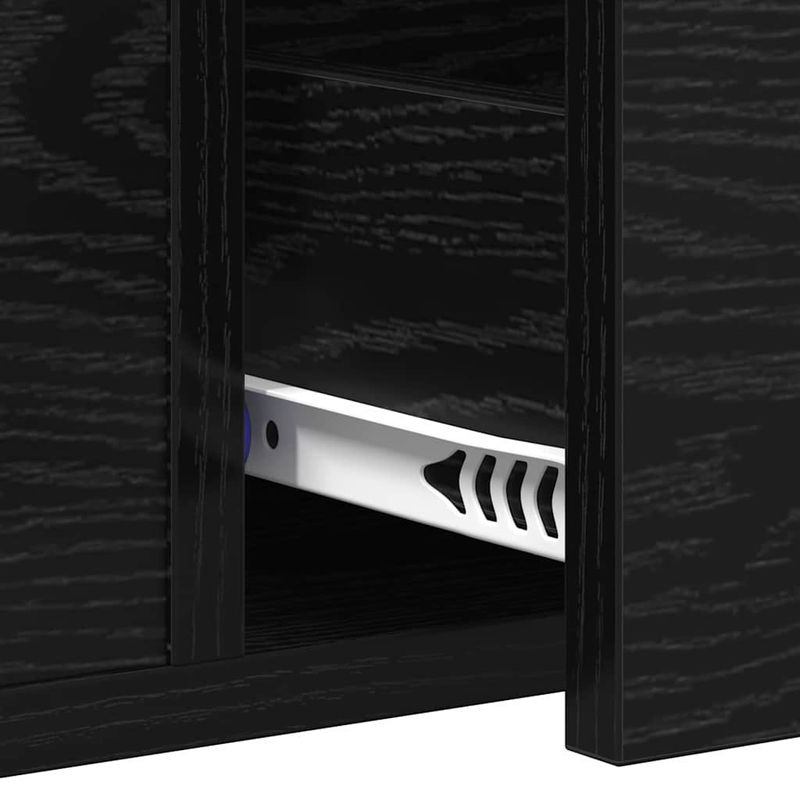 Casa si Gradina - Mobilier - Comode si corpuri - Console - Masa de consola Stejar negru 100 x 34.5 x 75 cm Lemn compozit - Infinity.ro