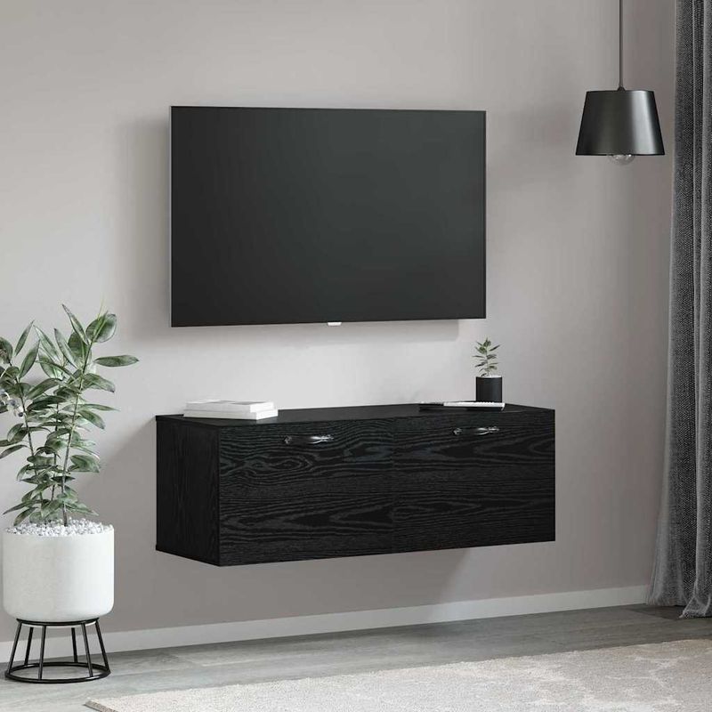 Casa si Gradina - Mobilier - Dulapuri si sifoniere - Dulapuri - Dulap de perete Stejar negru 100 x 36.5 x 35 cm Lemn compozit - Infinity.ro