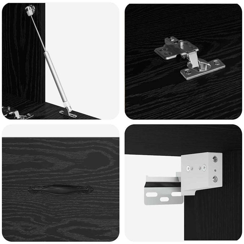 Casa si Gradina - Mobilier - Dulapuri si sifoniere - Dulapuri - Dulap de perete Stejar negru 100 x 36.5 x 35 cm Lemn compozit - Infinity.ro
