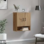 Casa si Gradina - Mobilier - Dulapuri si sifoniere - Dulapuri - Dulap de perete stejar artizanal 60 x 31 x 70 cm Lemn compozit - Infinity.ro