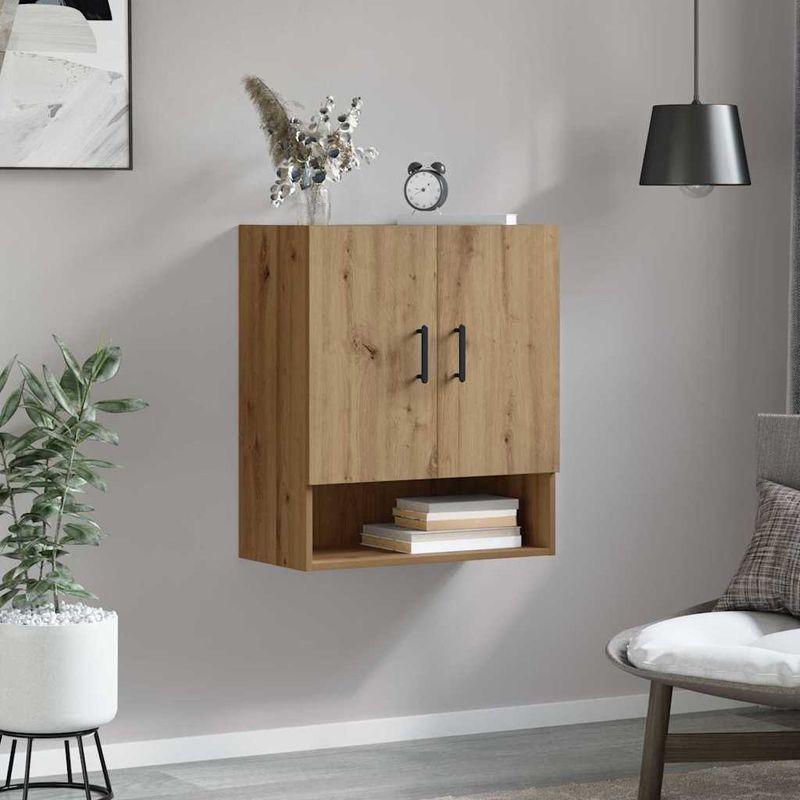 Casa si Gradina - Mobilier - Dulapuri si sifoniere - Dulapuri - Dulap de perete stejar artizanal 60 x 31 x 70 cm Lemn compozit - Infinity.ro