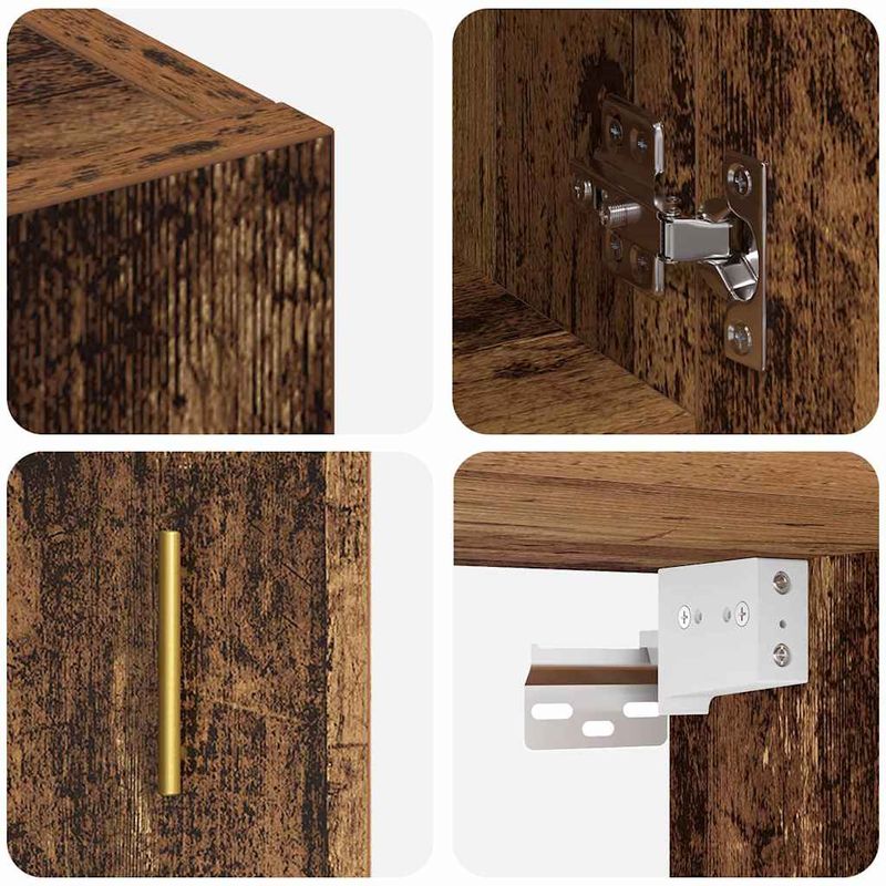 Casa si Gradina - Mobilier - Dulapuri si sifoniere - Dulapuri - Dulap de perete Lemn vechi 60 x 31 x 70 cm Lemn compozit - Infinity.ro