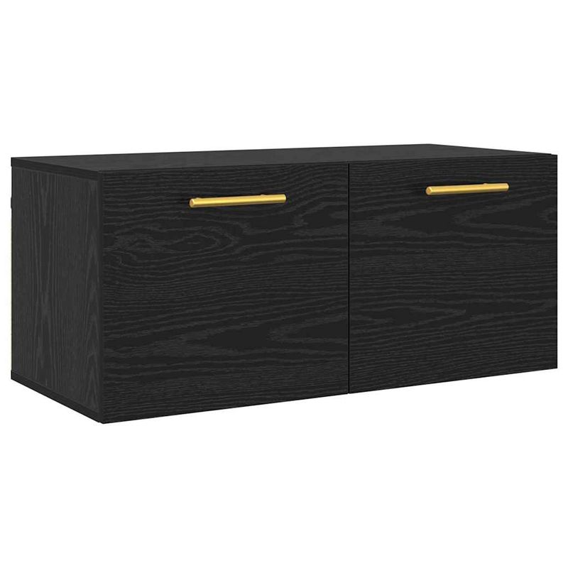 Casa si Gradina - Mobilier - Dulapuri si sifoniere - Dulapuri - Dulap de perete Stejar negru 80 x 36.5 x 35 cm Lemn compozit - Infinity.ro