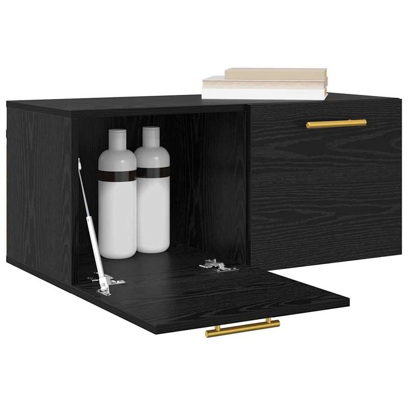 Casa si Gradina - Mobilier - Dulapuri si sifoniere - Dulapuri - Dulap de perete Stejar negru 80 x 36.5 x 35 cm Lemn compozit - Infinity.ro