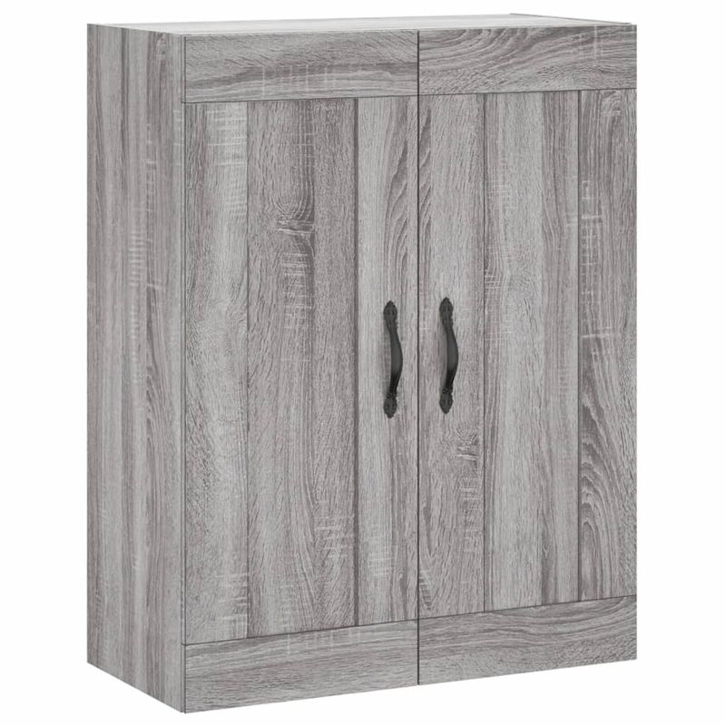 Casa si Gradina - Mobilier - Comode si corpuri - Comode - Dulapuri montate pe perete, 2 buc, gri Sonoma, lemn prelucrat - Infinity.ro