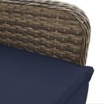 Casa si Gradina - Gradina si terasa - Mobilier exterior - Scaune si sezlonguri gradina - Scaun de gradina rabatabil cu perne, gri, poliratan - Infinity.ro