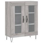 Casa si Gradina - Mobilier - Comode si corpuri - Comode - Dulap inalt, gri sonoma, 69,5x34x180 cm, lemn compozit - Infinity.ro