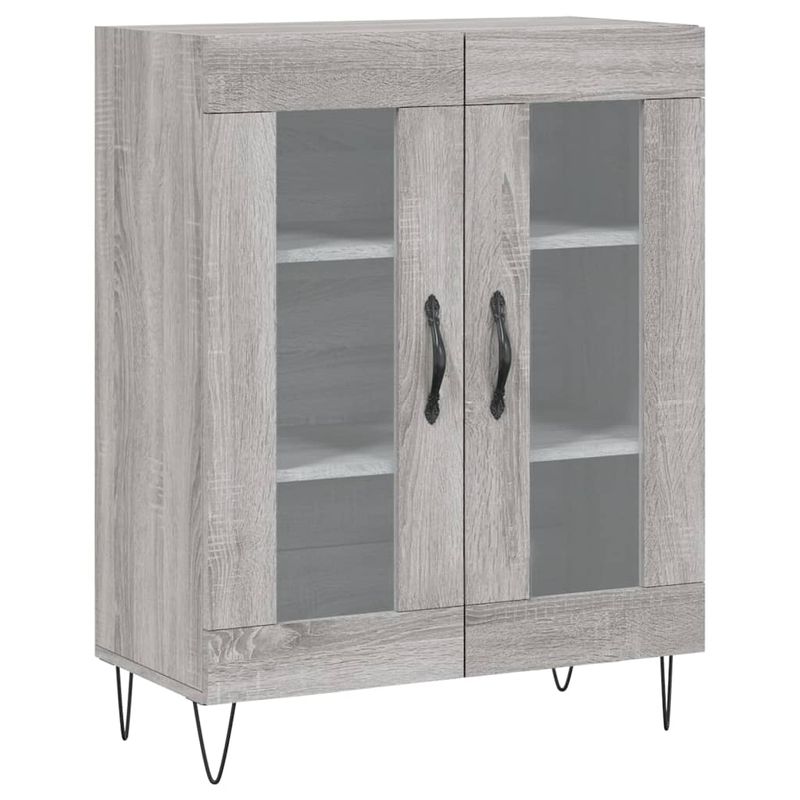 Casa si Gradina - Mobilier - Comode si corpuri - Comode - Dulap inalt, gri sonoma, 69,5x34x180 cm, lemn compozit - Infinity.ro