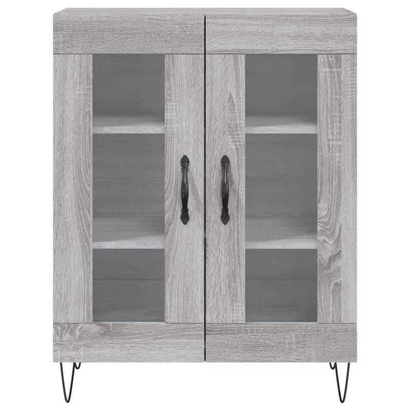 Casa si Gradina - Mobilier - Comode si corpuri - Comode - Dulap inalt, gri sonoma, 69,5x34x180 cm, lemn compozit - Infinity.ro