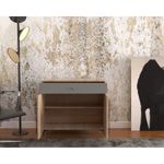 Casa si Gradina - Mobilier - Comode si corpuri - Comode - Comoda Atelier Hilton, dimensiuni 90 x38x85 cm, 2 usi culoare somona/gri - Infinity.ro