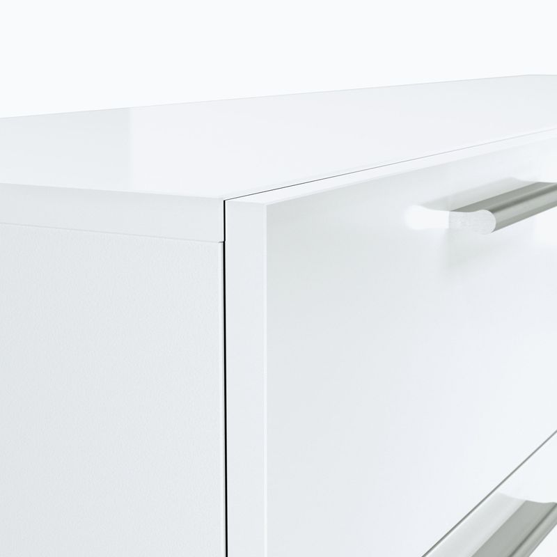 Casa si Gradina - Mobilier - Comode si corpuri - Comode - Comoda cu 3 usi si 1 sertar alb lucios Nell - Infinity.ro