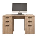 Casa si Gradina - Mobilier - Mese si birouri - Birouri - Birou Atelier Arnt, dimensiuni 140 x55x75 cm, culoare sonoma, include 4 sertare si 2 usi - Infinity.ro