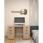 Casa si Gradina - Mobilier - Mese si birouri - Birouri - Birou Atelier Arnt, dimensiuni 140 x55x75 cm, culoare sonoma, include 4 sertare si 2 usi - Infinity.ro