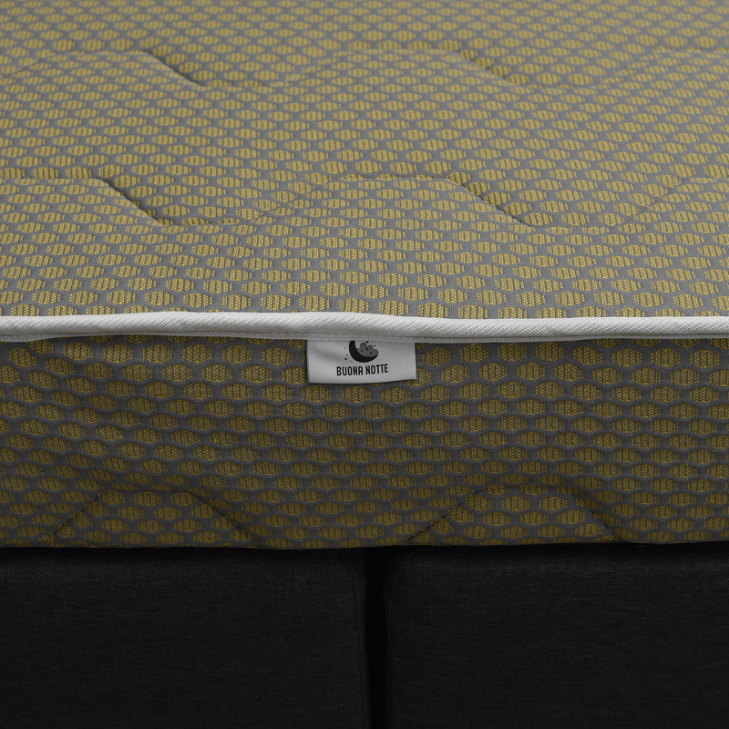 Casa si Gradina - Mobilier - Saltele si somiere - Saltele - Saltea Ortopedica, Buona Notte, Navanna, 80x190x16 cm, spuma poliuretanica cu spuma memory, antibacterian, husa Gala, fermitate medie - Infinity.ro