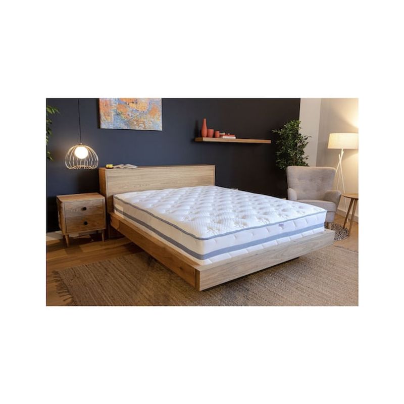 Casa si Gradina - Mobilier - Saltele si somiere - Saltele - Saltea Ortopedica, Buona Notte, Hotel Series,90x200x25 cm, spuma poliuretanica 7 zone, hipoalegenic, reversibila, fermitate medie, husa Skyline - Infinity.ro