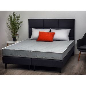 Saltea Reversibila, Buona Notte, First, 180x200x16 cm, spuma poliuretanica, High Resilience, antibacterian, husa Cardinal, fermitate medie