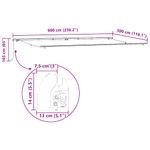 Casa si Gradina - Gradina si terasa - Umbrele si pavilioane - Pavilioane - Cadru de copertina manual antracit, 6 x 3 m, Metal - Infinity.ro