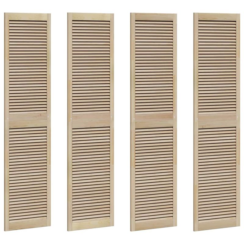 Casa si Gradina - Mobilier - Dulapuri si sifoniere - Dulapuri - Usi de cabinet 4 pcs Maro 201 x 49.5 x 2.1 cm Lemn masiv de pin - Infinity.ro