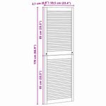 Casa si Gradina - Mobilier - Dulapuri si sifoniere - Dulapuri - Usi de cabinet 4 pcs Maro 170 x 59.5 x 2.1 cm Lemn masiv de pin - Infinity.ro