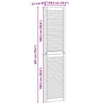 Casa si Gradina - Mobilier - Dulapuri si sifoniere - Dulapuri - Usi de cabinet 4 pcs Maro 201 x 49.5 x 2.1 cm Lemn masiv de pin - Infinity.ro