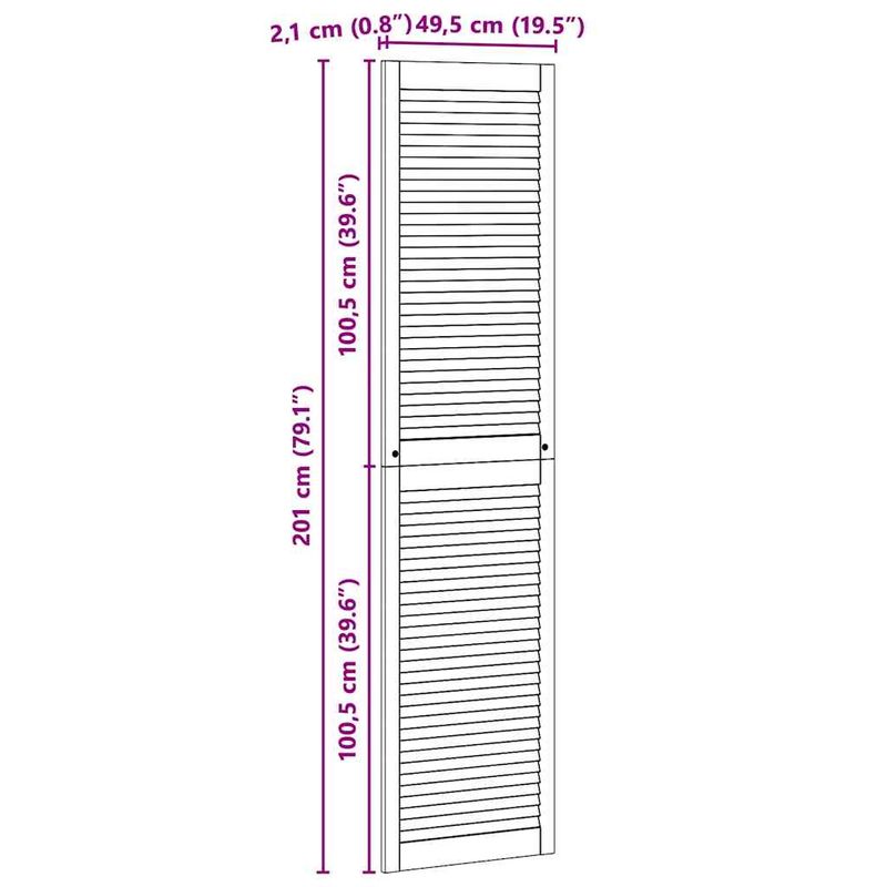 Casa si Gradina - Mobilier - Dulapuri si sifoniere - Dulapuri - Usi de cabinet 4 pcs Maro 201 x 49.5 x 2.1 cm Lemn masiv de pin - Infinity.ro