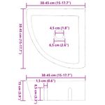 Casa si Gradina - Sanitare - Lavoar baie si accesorii - Lavoare si piedestale - Chiuveta coltare suspendata de perete (38-45) x (38-45) x 12 cm - Infinity.ro