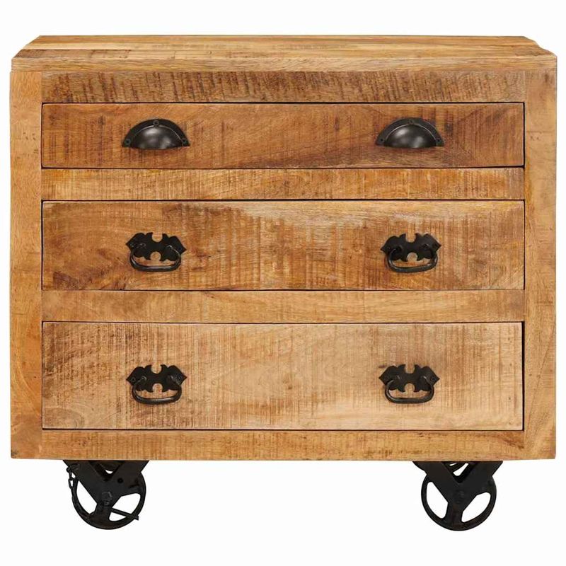 Casa si Gradina - Mobilier - Comode si corpuri - Comode - Dulap lateral Maro 70 x 38 x 63 cm Lemn masiv de mango - Infinity.ro