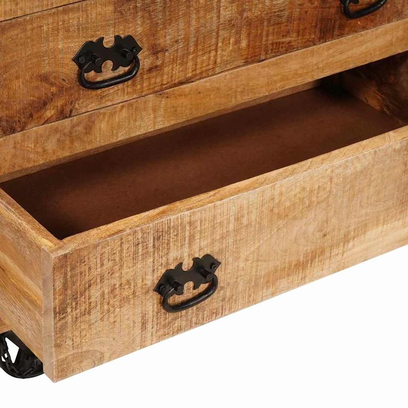 Casa si Gradina - Mobilier - Comode si corpuri - Comode - Dulap lateral Maro 70 x 38 x 63 cm Lemn masiv de mango - Infinity.ro