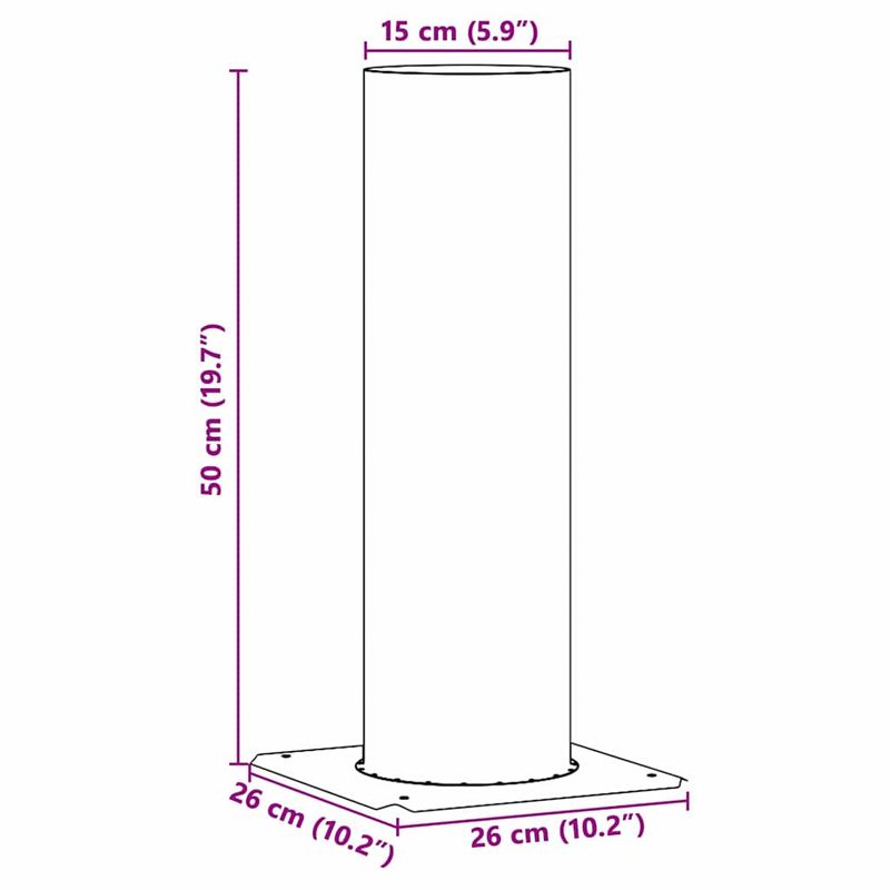 Casa si Gradina - Termice - Sobe, Seminee si accesorii - Accesorii seminee si sobe - Extensie pentru Capac de Semineu Argintiu 26 x 26 x 50 cm - Infinity.ro
