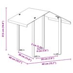 Casa si Gradina - Termice - Sobe, Seminee si accesorii - Accesorii seminee si sobe - Hood pentru cos de fum Argintiu 40 x 40 x 37.5 cm - Infinity.ro