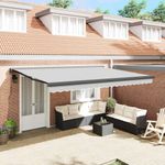 Casa si Gradina - Gradina si terasa - Umbrele si pavilioane - Umbrele - Copertina Antracit 4,5 × 3 m Metal - Infinity.ro