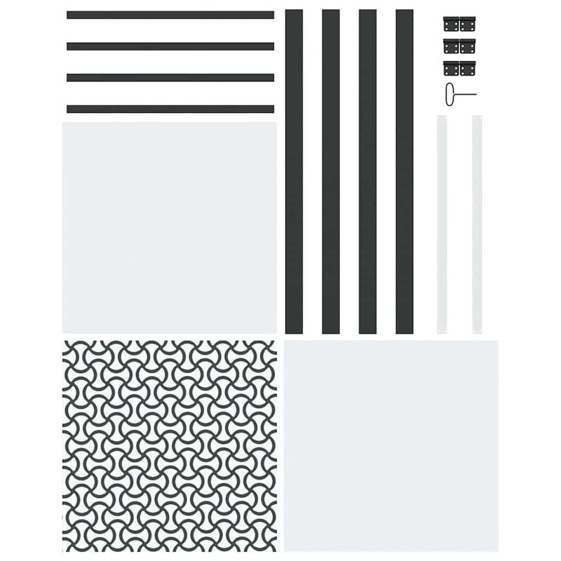 Casa si Gradina - Constructii - Usi interior, exterior si garaj - Usi garaj - Usa de interior Negru 76 x 201.5 cm Sticla securizata, Aluminiu - Infinity.ro