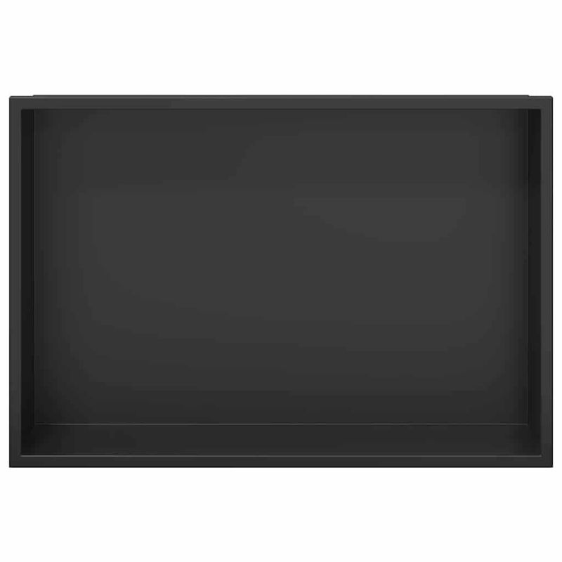 Casa si Gradina - Mobilier - Mobilier baie - Etajere baie - Nisa de Dus Negru 45 x 30 x 9.5 cm Otel inoxidabil - Infinity.ro