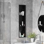 Casa si Gradina - Mobilier - Mobilier baie - Etajere baie - Nisa de Dus Negru 90 x 20 x 9.5 cm Otel inoxidabil - Infinity.ro