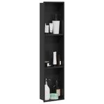 Casa si Gradina - Mobilier - Mobilier baie - Etajere baie - Nisa de Dus Negru 90 x 20 x 9.5 cm Otel inoxidabil - Infinity.ro