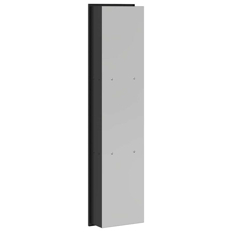 Casa si Gradina - Mobilier - Mobilier baie - Etajere baie - Nisa de Dus Negru 90 x 20 x 9.5 cm Otel inoxidabil - Infinity.ro