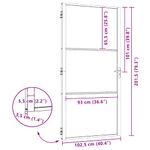 Casa si Gradina - Constructii - Usi interior, exterior si garaj - Usi garaj - Usa de interior Negru 102.5 x 201.5 cm - Infinity.ro